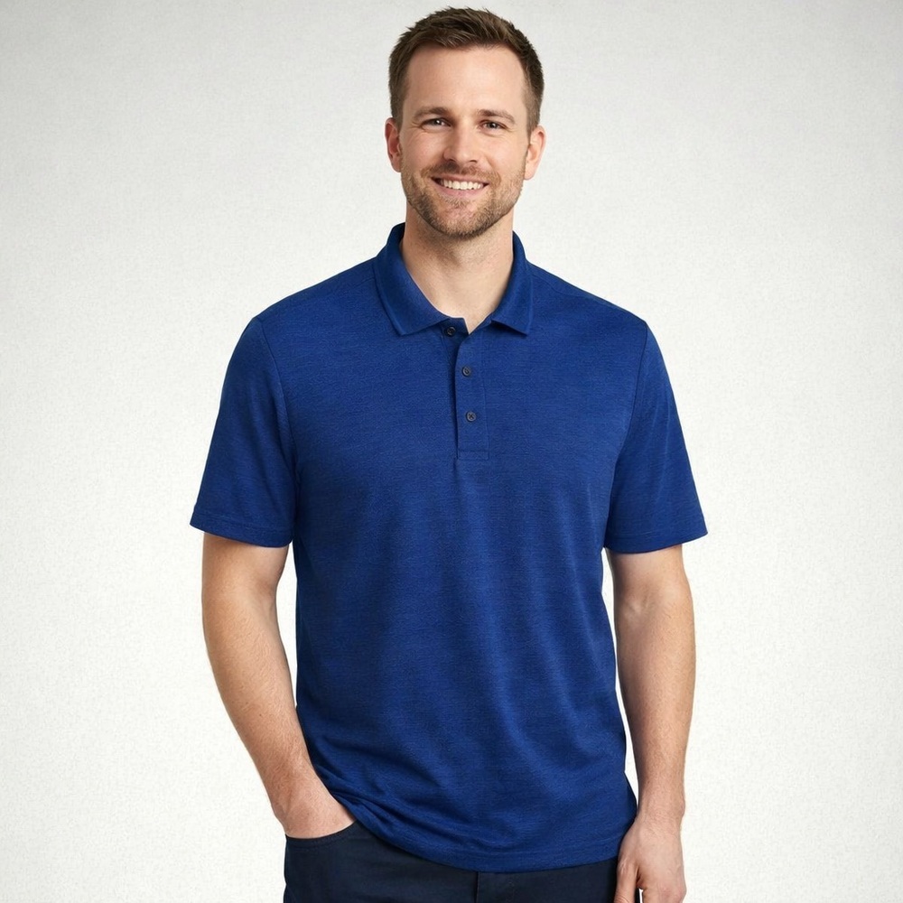 Perry Ellis Men's Blue Polo Shirt size M
